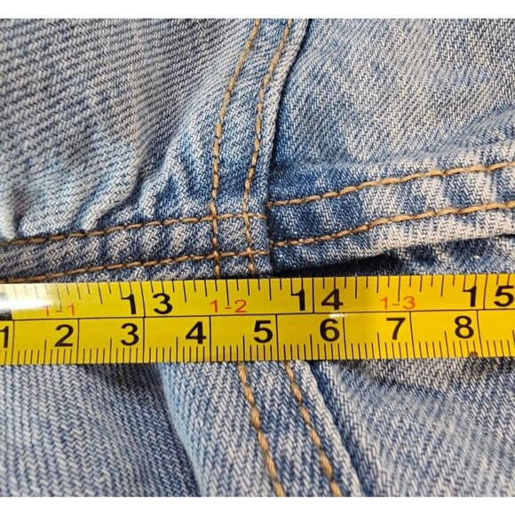 Old Navy Plus Size 22 Extra High Rise Sky Hi Straight Flag Embroidered Jeans NWT - Picture 11 of 13